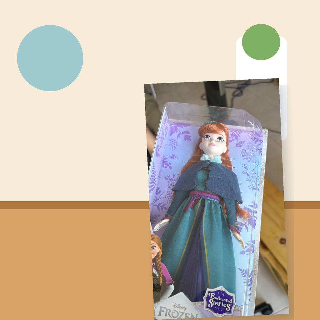 Muñeca Frozen Anna con vestido