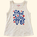 Blusa Cat & Jack Free to be me crema · 5T, vista frontal