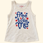 Blusa Cat & Jack Free to be me crema · 5T, vista frontal