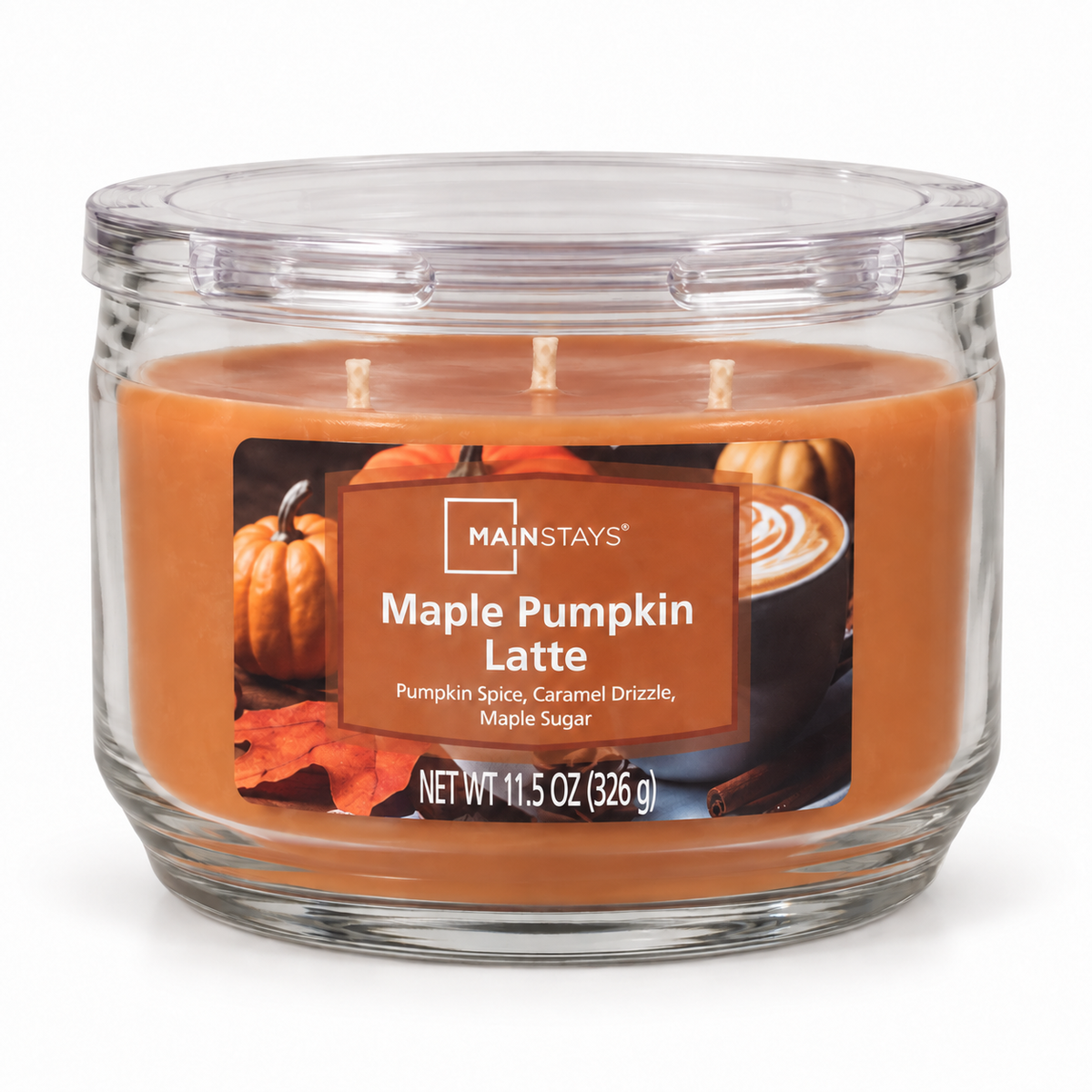 Vela aromática Mainstays de 3 mechas · 326 g