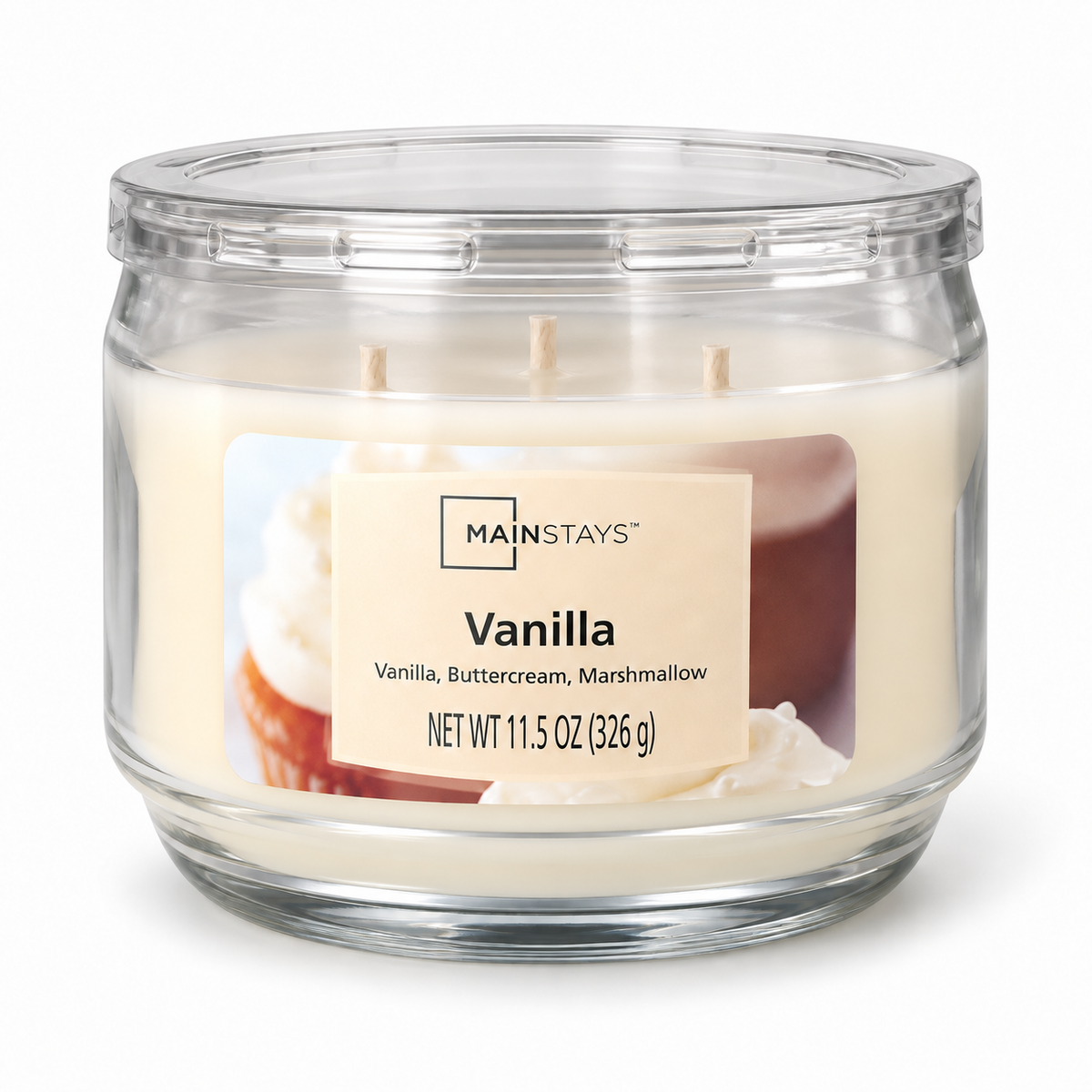 Vela aromática Mainstays de 3 mechas · 326 g