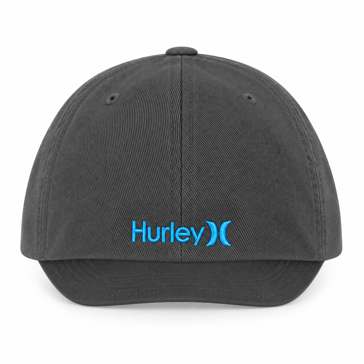 Gorra Hurley Flexfit gris con bordado azul — L/XL