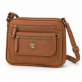 Bolsa crossbody White Mountain café con bolsita frontal