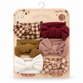 Set Simply Petals de 6 banditas con moño para bebé
