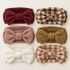 Set Simply Petals de 6 banditas con moño para bebé