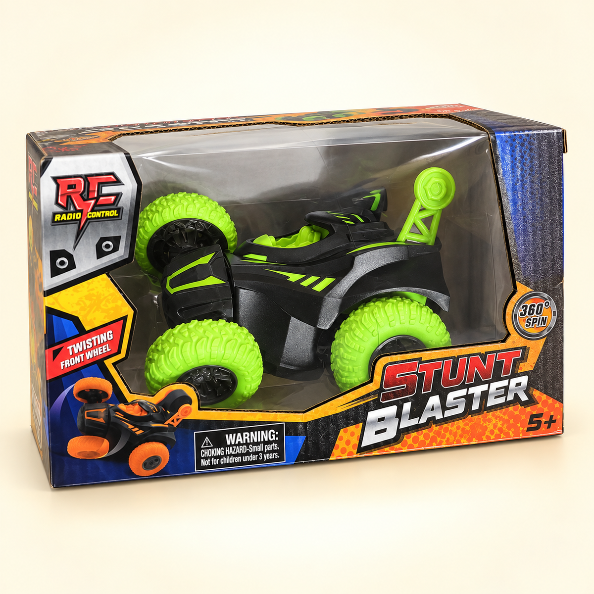 RC Stunt Blaster · carro acrobático 360° verde