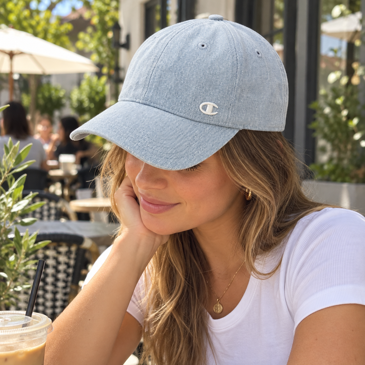 Champion · gorra azul denim ajustable para mujer