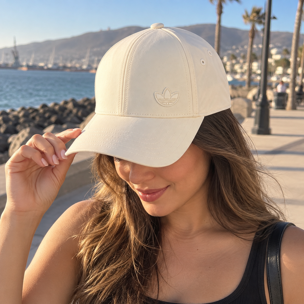 adidas Originals · gorra Trefoil crema para mujer