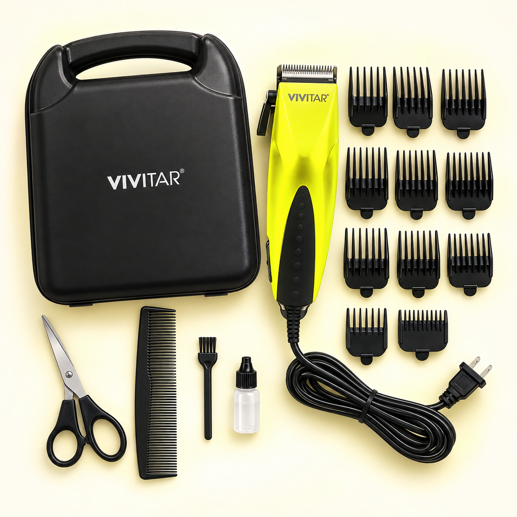Vivitar · set de cortadora de cabello con cable, 22 piezas