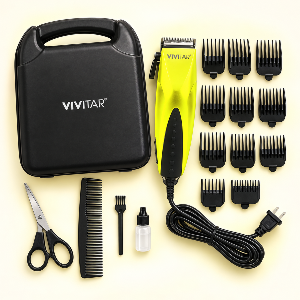Vivitar · set de cortadora de cabello con cable, 22 piezas
