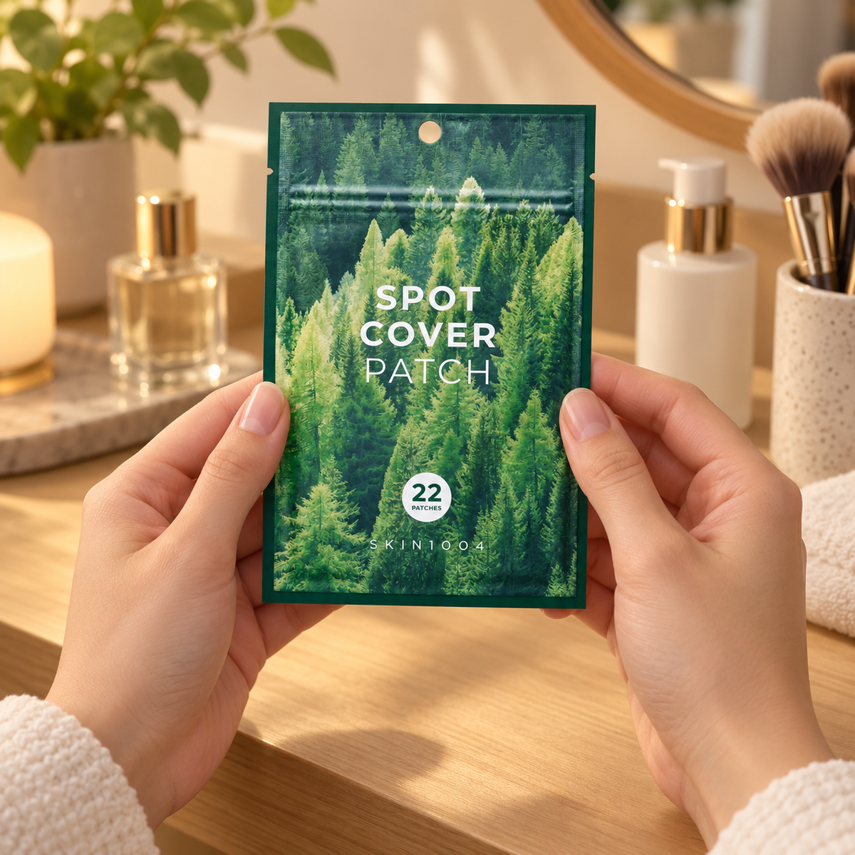 SKIN1004 · parches faciales Tea-Trica Spot Cover, 22 piezas