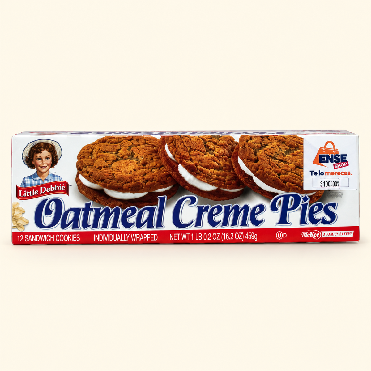 Little Debbie · galletas de avena con crema, caja de 12