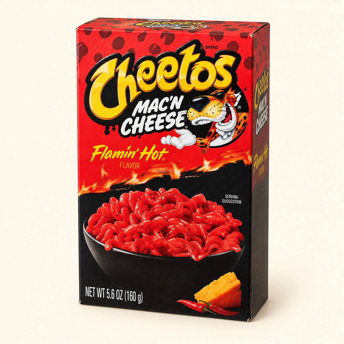 Cheetos · pasta Mac ’n Cheese Flamin’ Hot de 160 g