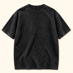 Playera vintage The Dream Negro lavado, talla M. Vista frontal.