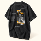 Playera vintage The Dream Negro lavado, talla M. Vista de la espalda.