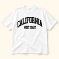 Playera blanca California West Coast Blanco, talla XL. Vista frontal.
