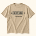 Playera beige Los Ángeles Beige, talla XL. Vista frontal.
