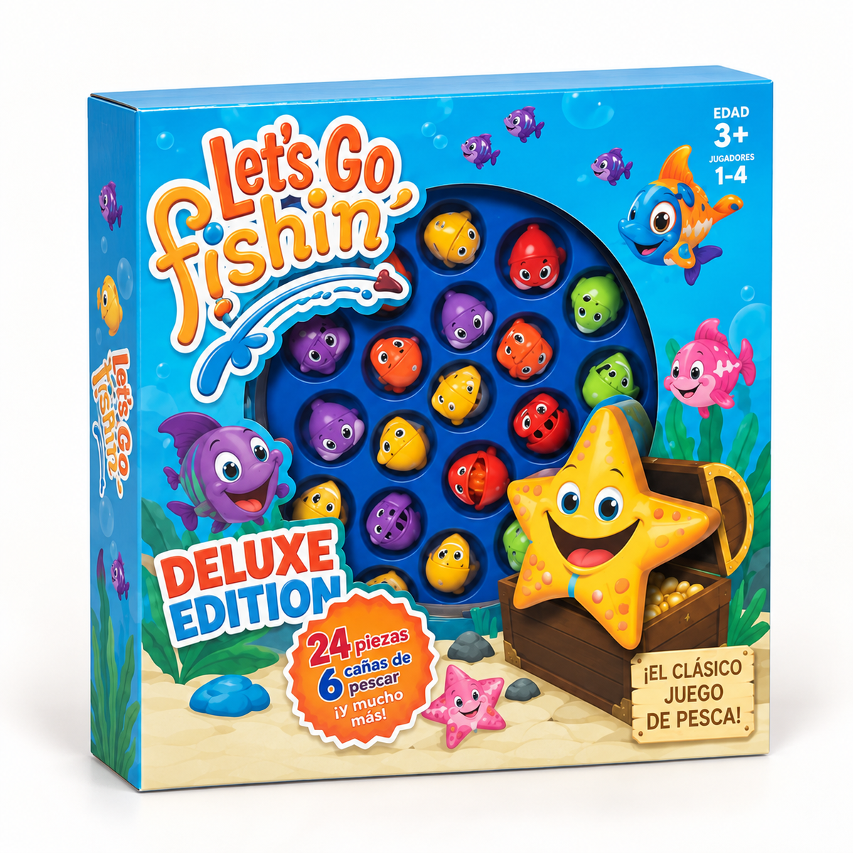 Juego de pesca familiar Let's Go Fishin Deluxe