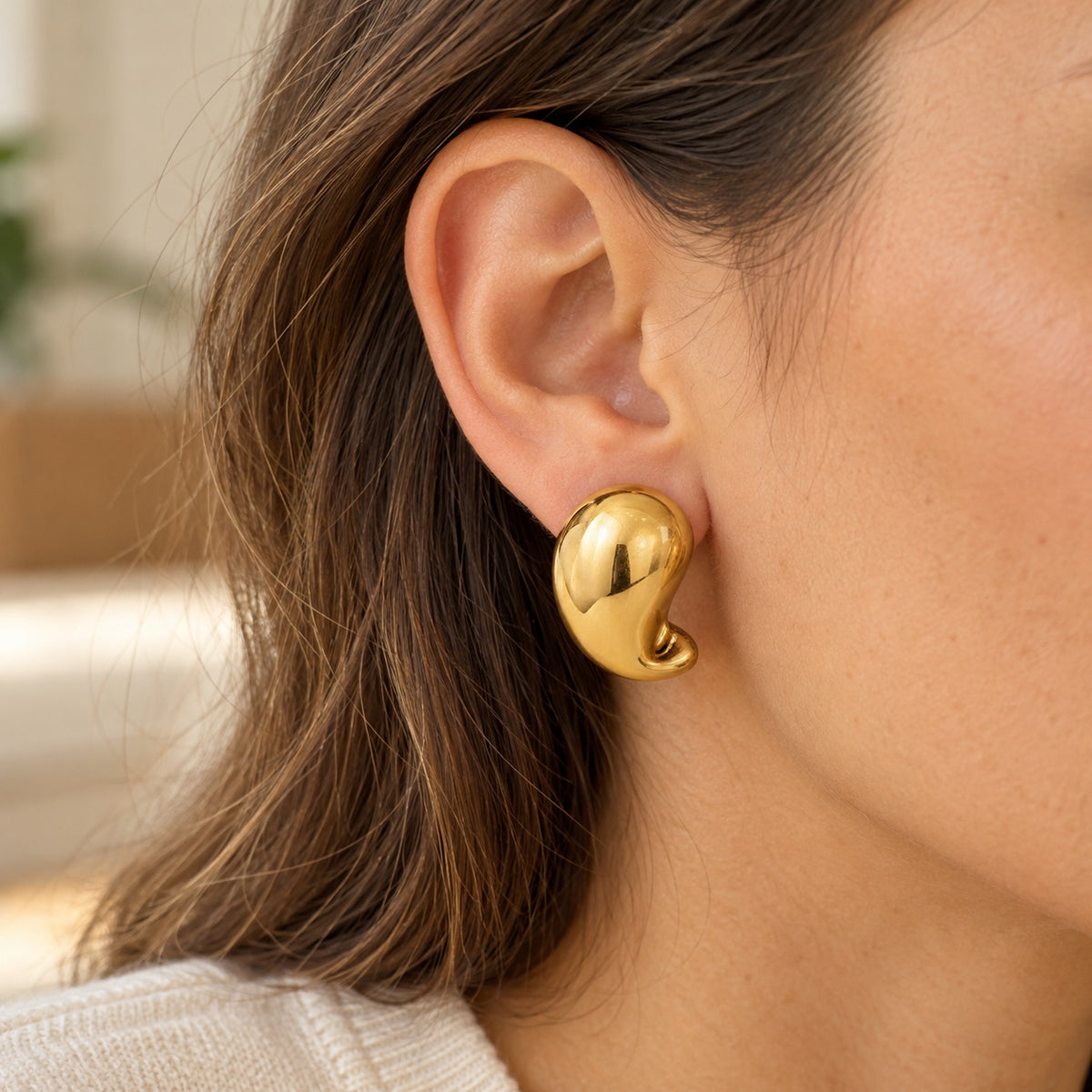 Aretes grandes curvos, ejemplo de uso