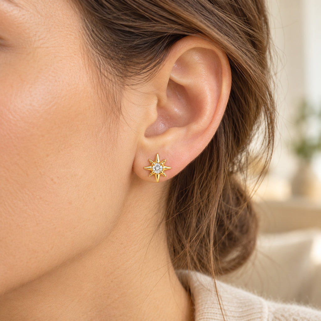 Aretes de estrella pequeños, ejemplo de uso
