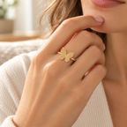 Anillo mariposa texturizada, ejemplo de uso