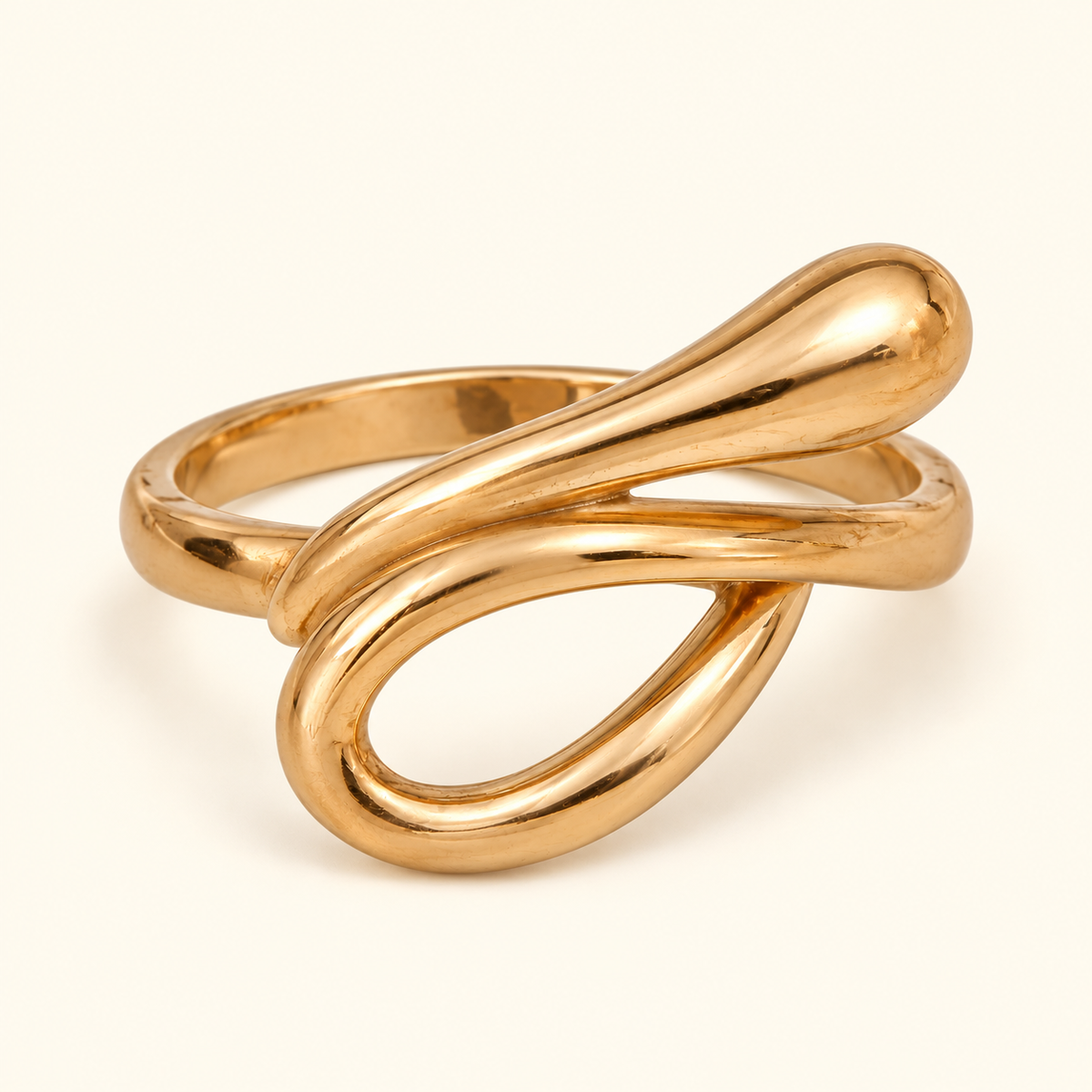 Anillo lazo abierto, vista en ángulo