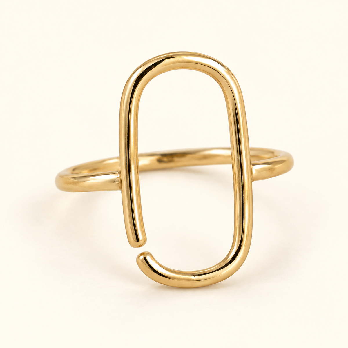 Anillo rectángulo abierto