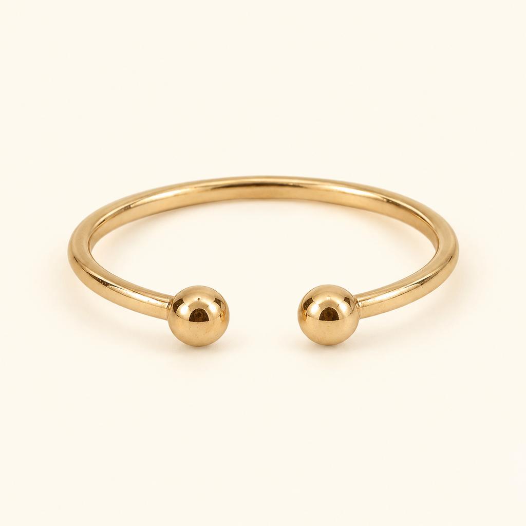 Anillo dos bolitas