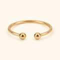 Anillo dos bolitas