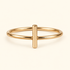 Anillo barra en t