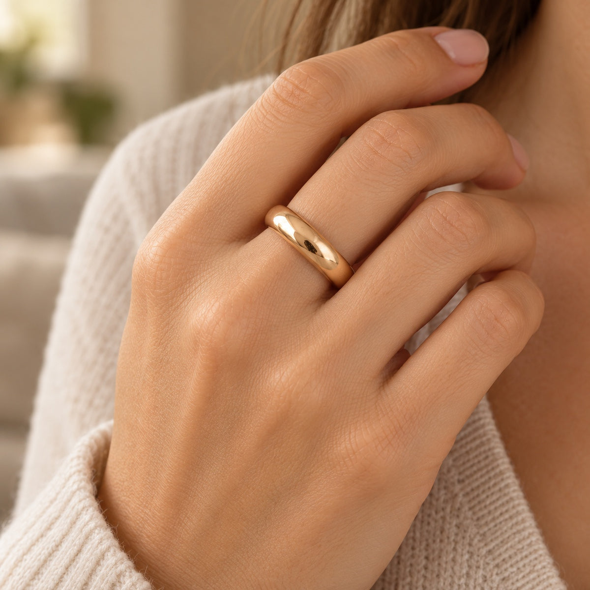 Anillo banda redondeada, ejemplo de uso