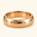 Anillo banda redondeada
