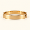 Anillo banda delgada plana