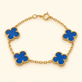 Pulsera de tréboles azules