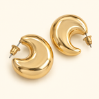 Aretes de media luna