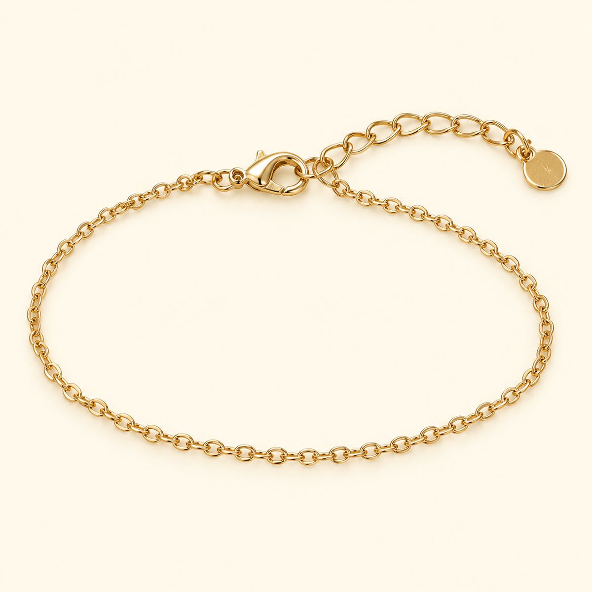 Pulsera fina de eslabones