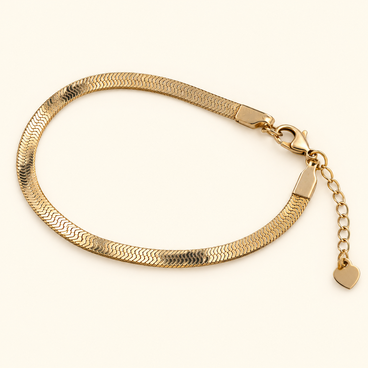 Pulsera plana tipo espiga