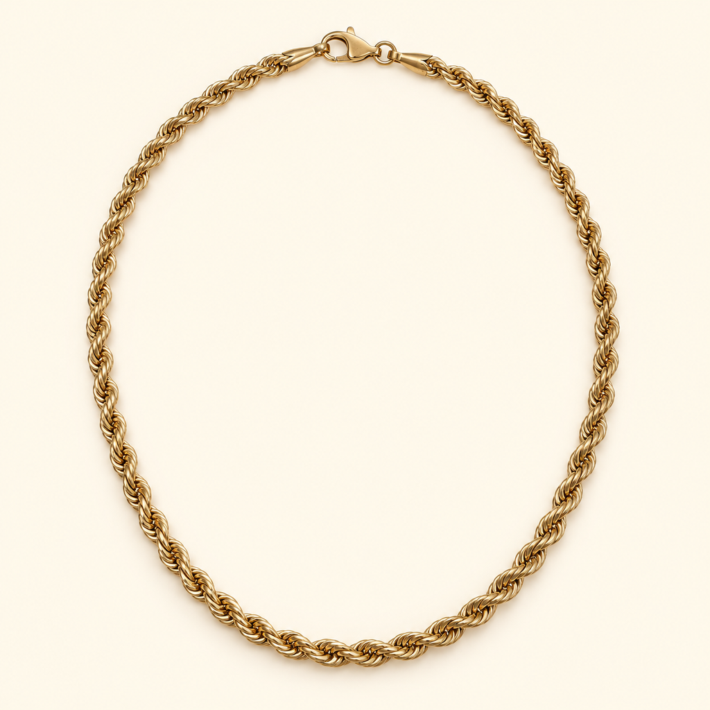 Collar de eslabón torcido