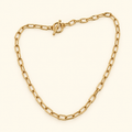 Collar de eslabón rectangular
