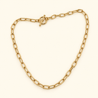 Collar de eslabón rectangular