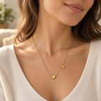 Collar con corazón y barra T, ejemplo de uso