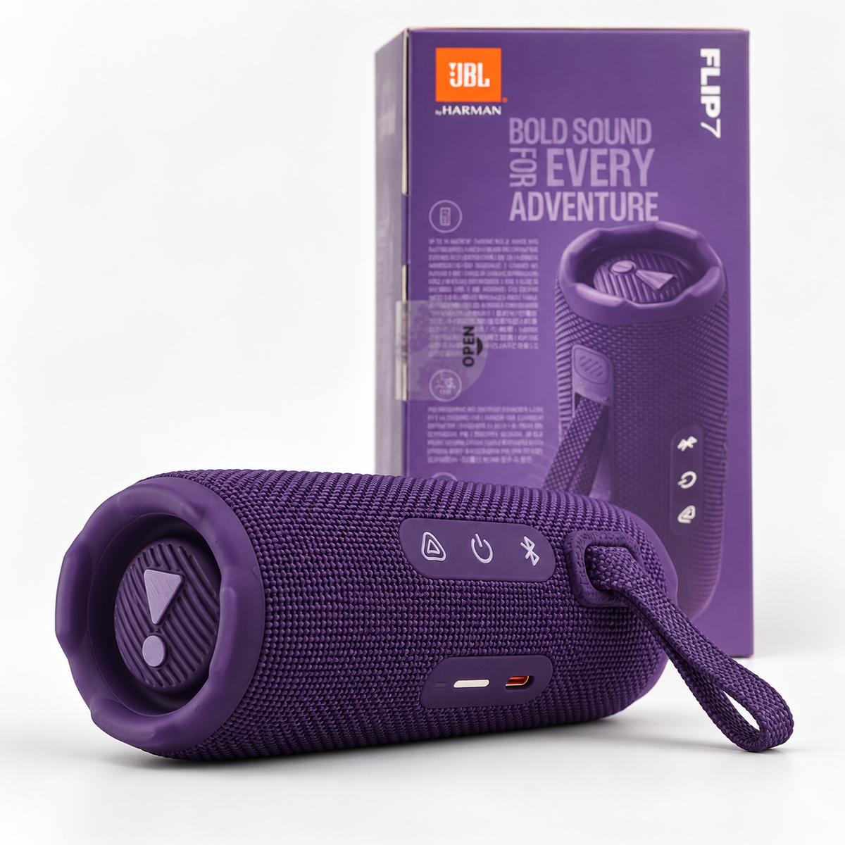 Bocina portátil JBL Flip 7 morada